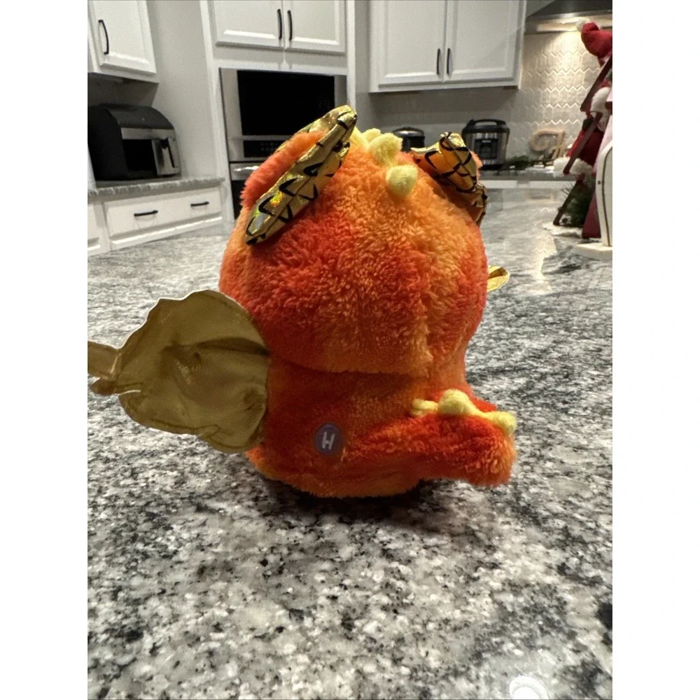Little Live Pets Sparkles My Dancing‎ Dragon Orange Plush Tested Works